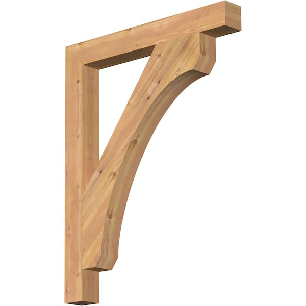 Ekena Millwork Legacy Block Smooth Bracket, Western Red Cedar, 3 1/2"W x 30"D x 38"H BKT04X30X38LEC05SWR - main